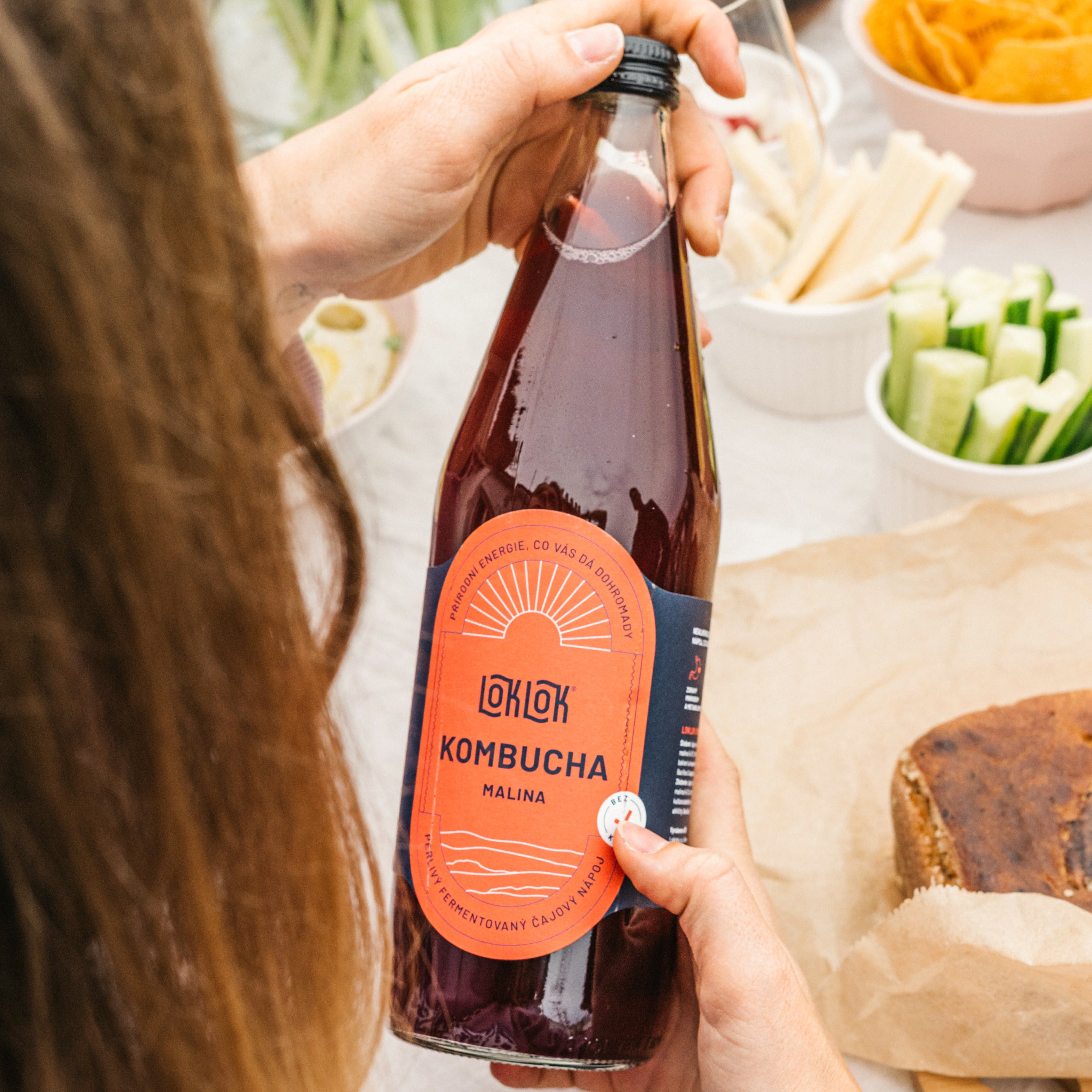 6x Loklok kombucha Malina 750ml