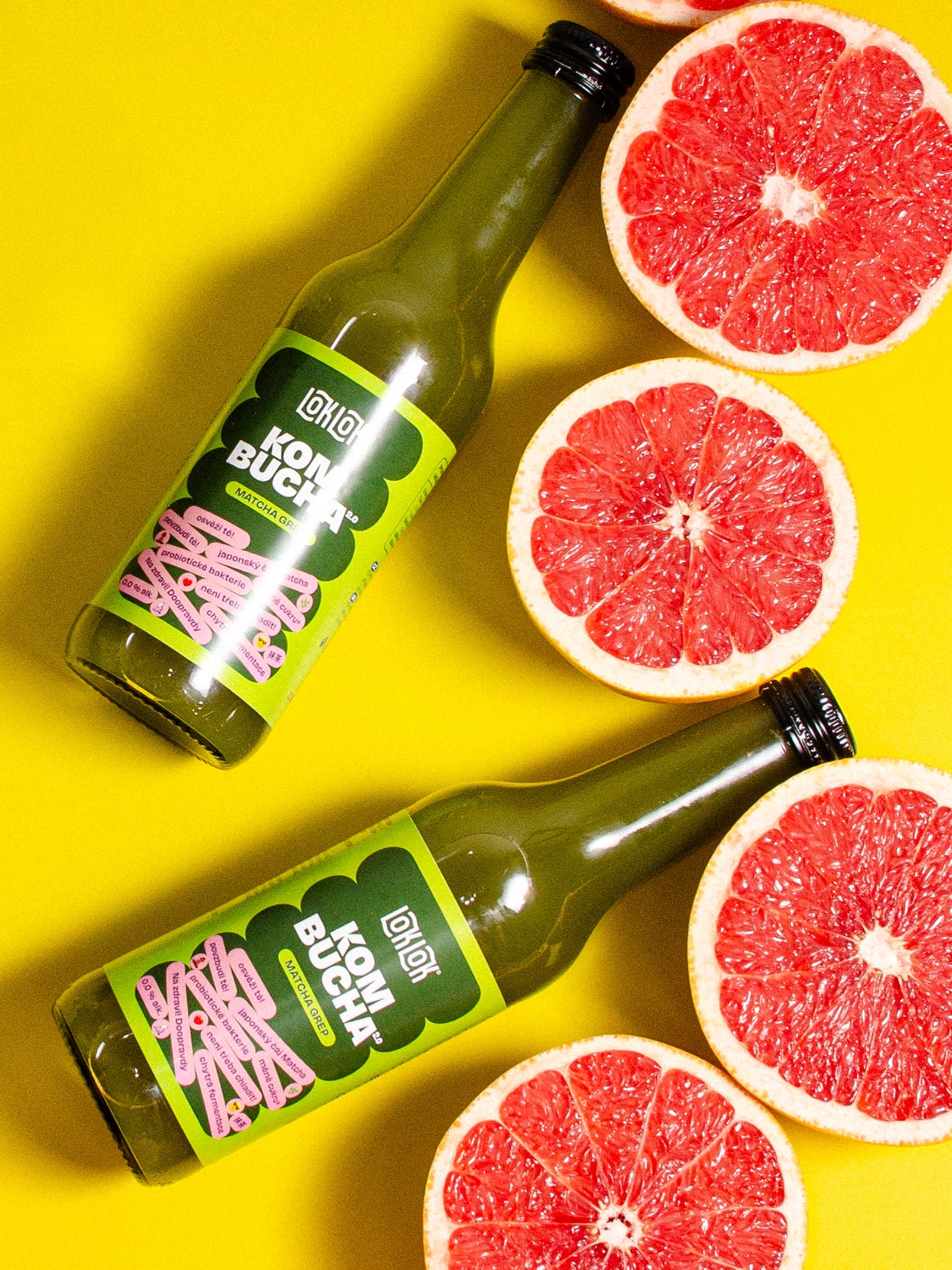 12x Loklok kombucha Matcha Grep 330ml