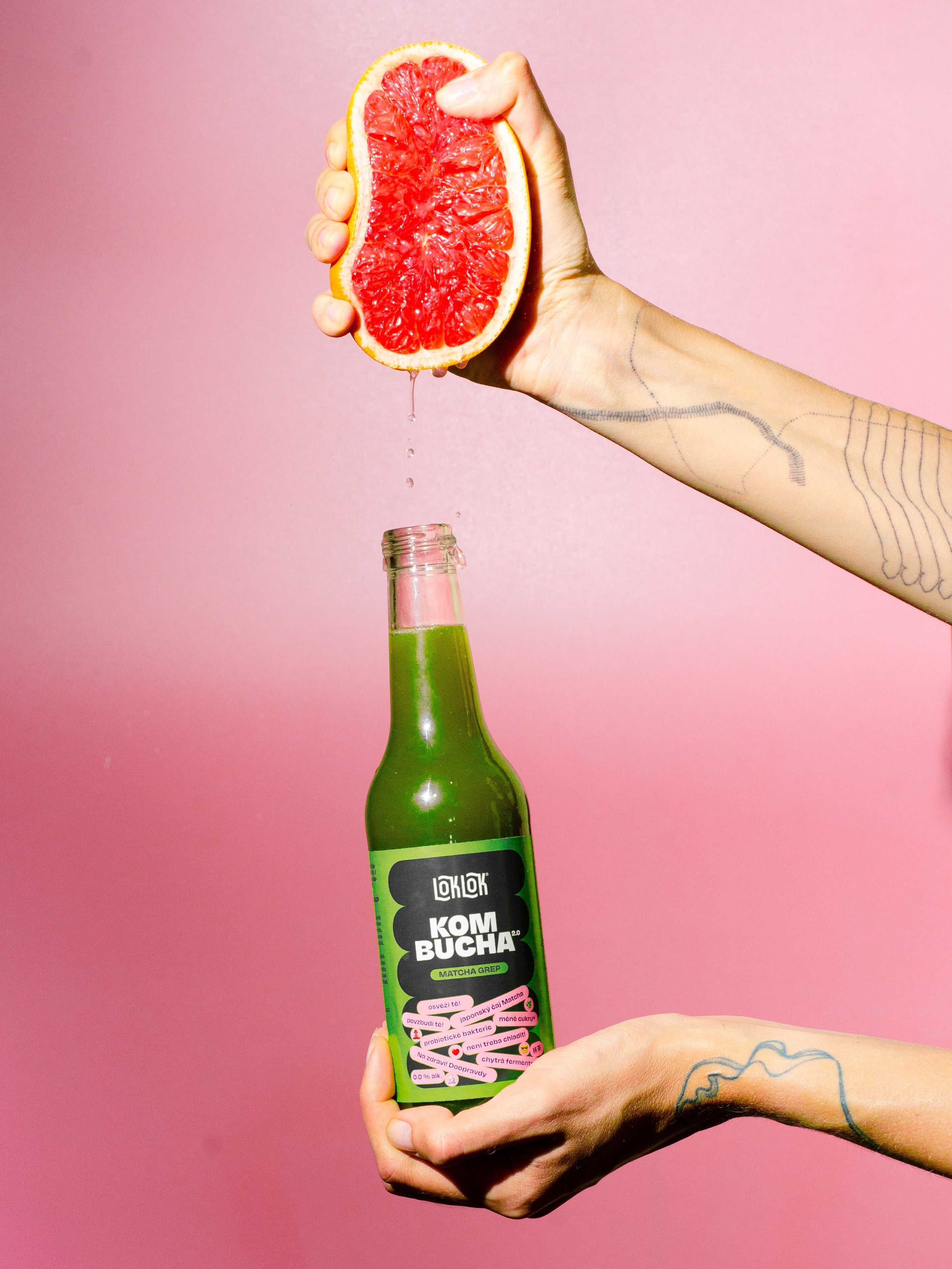 12x Loklok kombucha Matcha Grep 330ml