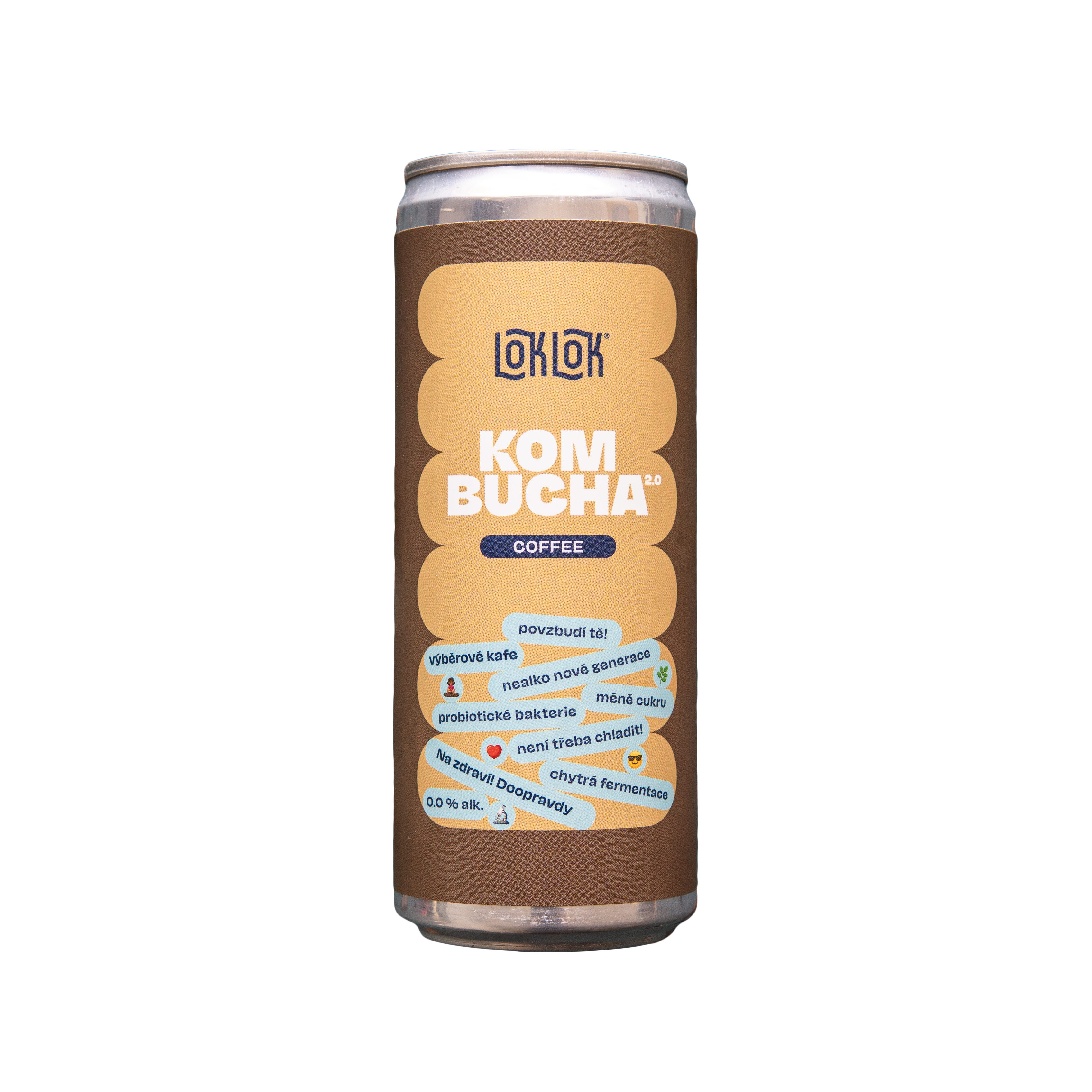 12x Loklok kombucha Káva 330ml Plechovka