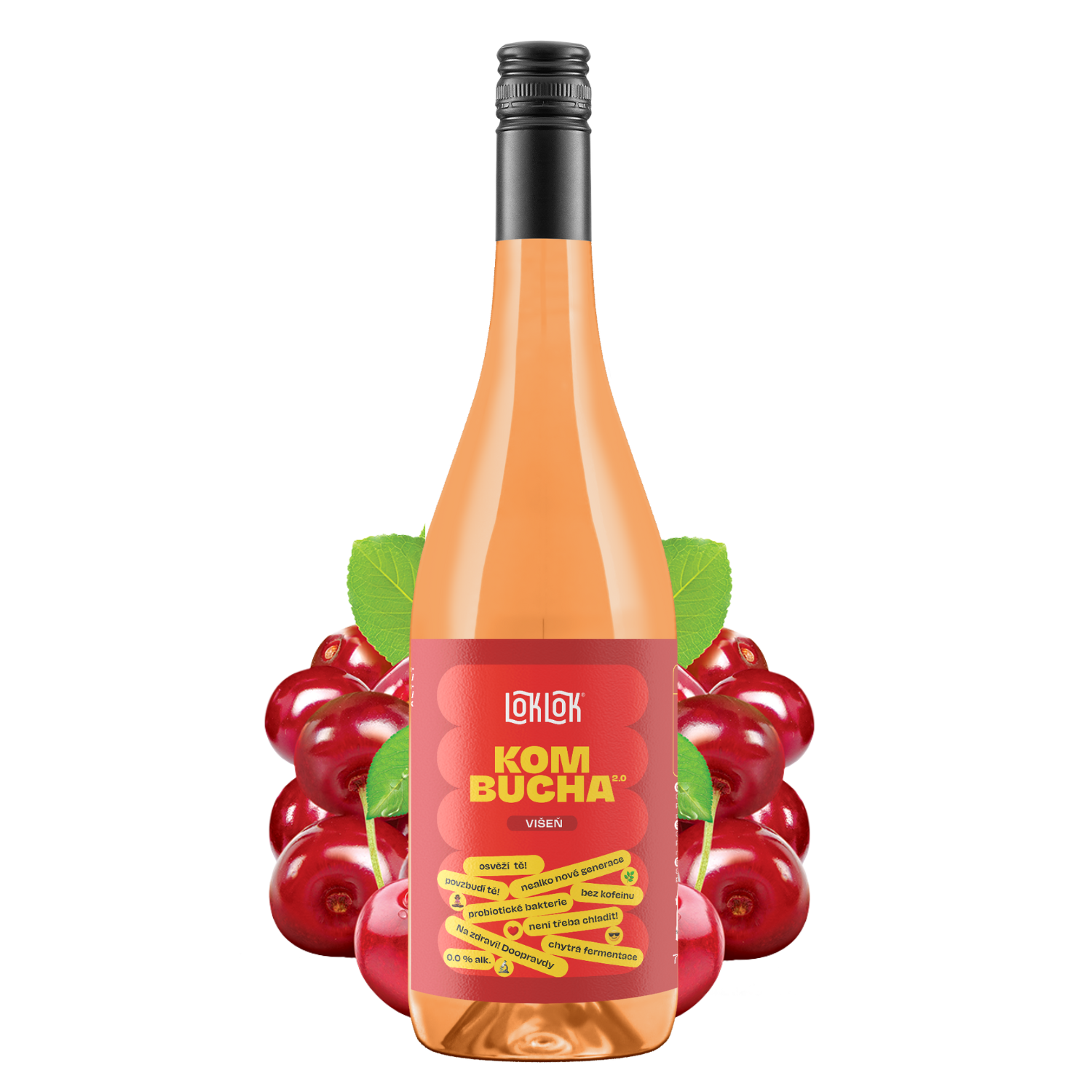 6x Loklok kombucha Višeň 750ml