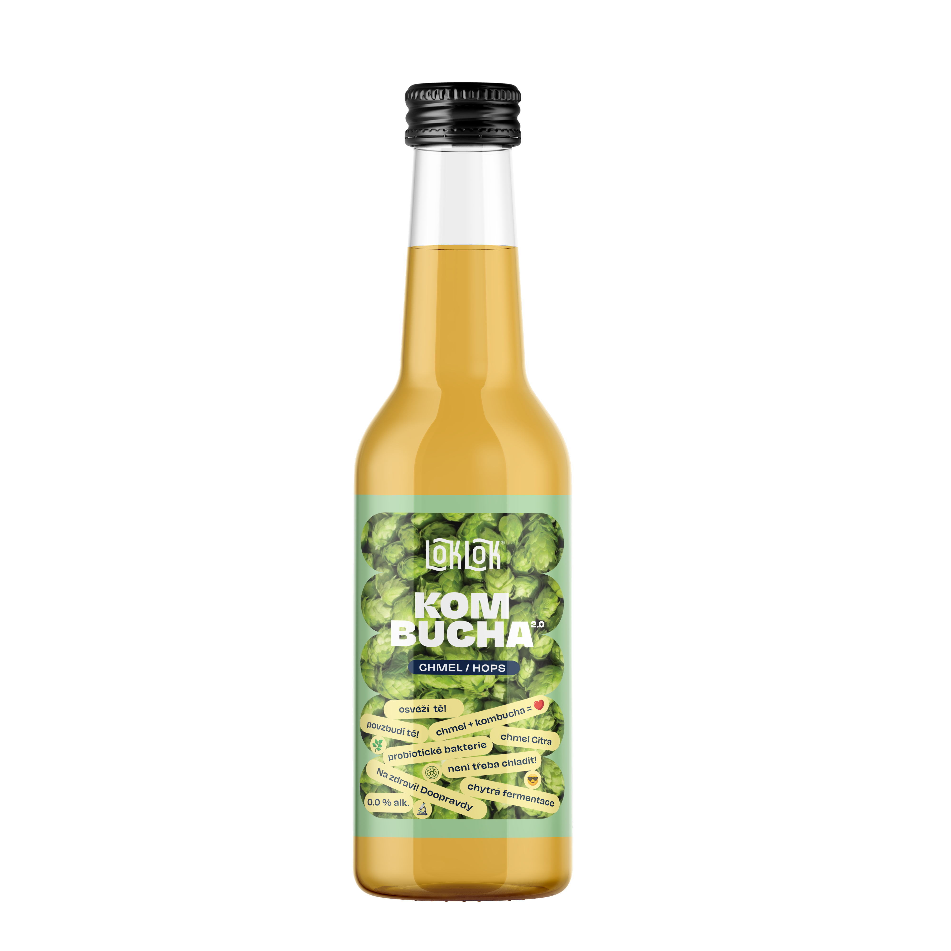 12x Loklok kombucha Chmel 330ml lahev