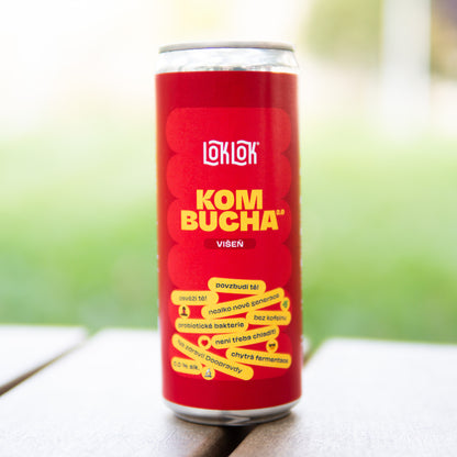 12x Loklok kombucha Višeň 330ml