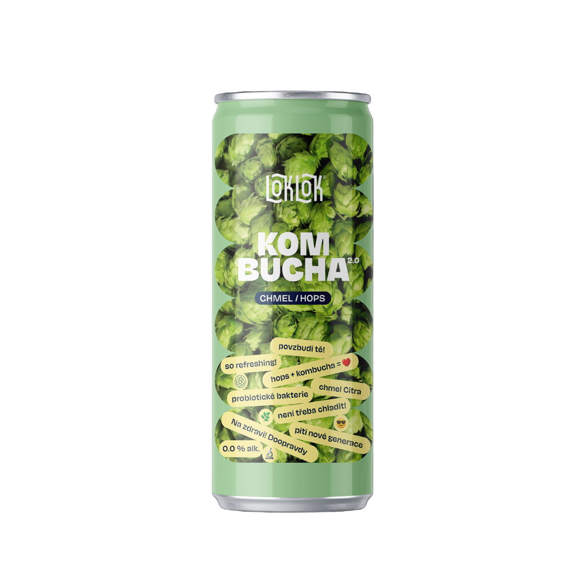 12x Loklok kombucha Chmel 330ml