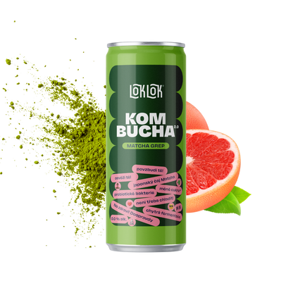12x Loklok kombucha Matcha Grep 330ml