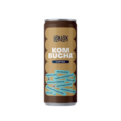 12x Loklok kombucha Káva 330ml