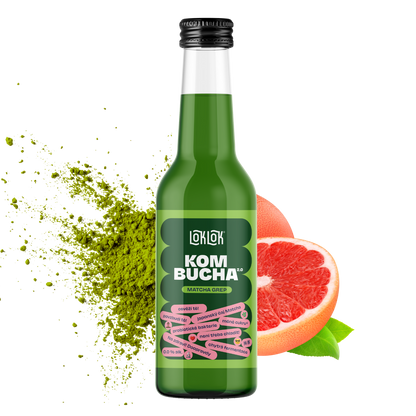12x Loklok kombucha Matcha Grep 330ml